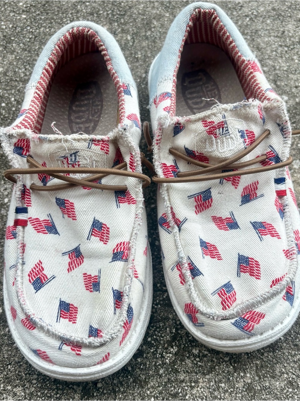 Hey Dude Wally Americana Flag Youth Shoes